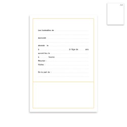 Avis de décès - Desplanches