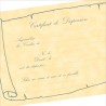 Certificat en parchemin - Desplanches