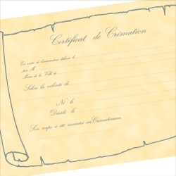 Certificat en parchemin - Desplanches